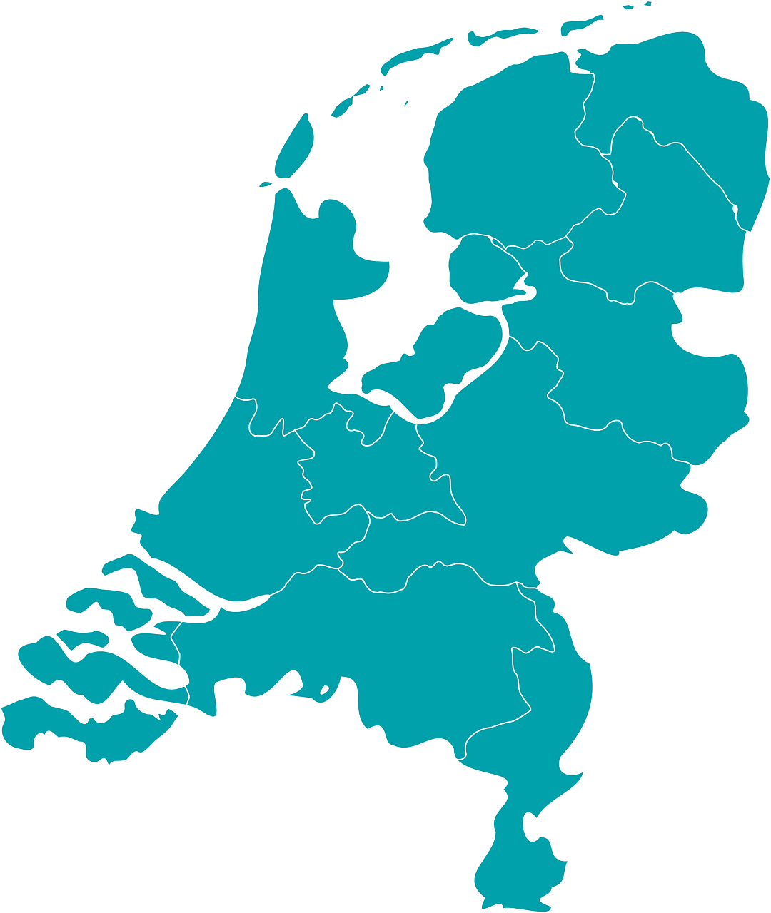 Map van Nederland